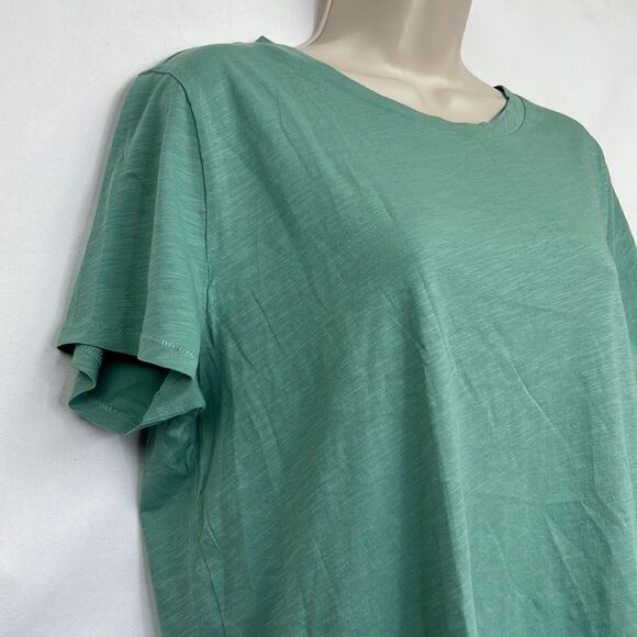 J .crew Factory Slub Cotton Tee Seafoam green size XL NWT - Picture 3 of 8